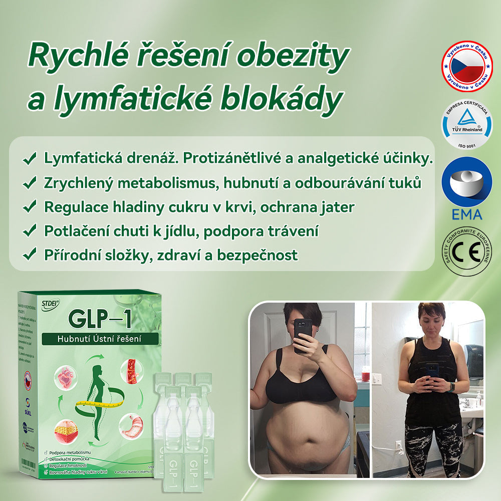 🌿 Oficiální obchod ČR | STDEI® GLP-1 8-v-1 Fit & Vital Řešení (Jednou denně, viditelné změny za 7 dní) ✅ Obezita, kardiovaskulární zdraví, cukrovka, spánková apnoe, zdraví střev, problémy se klouby a další.