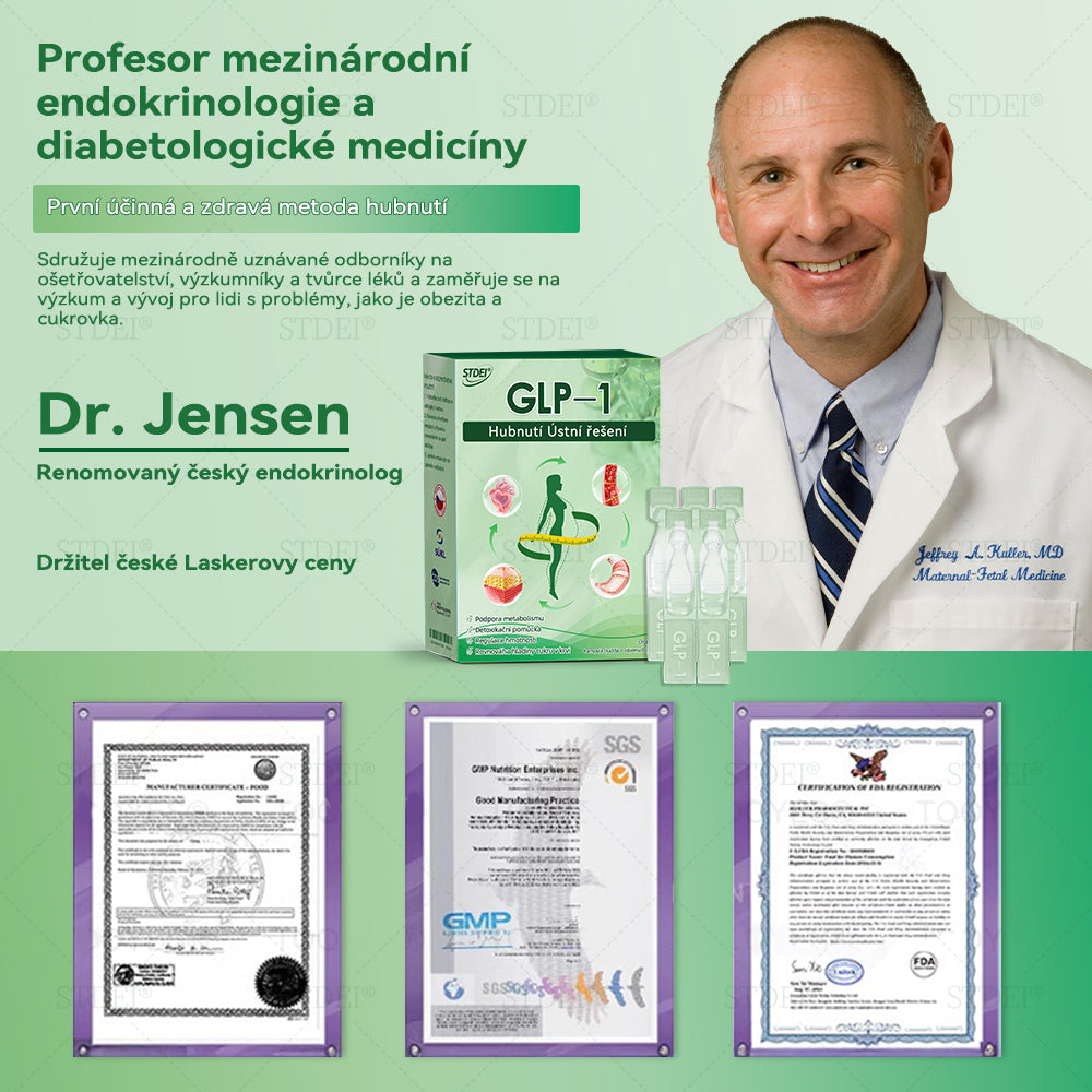 🌿 Oficiální obchod ČR | STDEI® GLP-1 8-v-1 Fit & Vital Řešení (Jednou denně, viditelné změny za 7 dní) ✅ Obezita, kardiovaskulární zdraví, cukrovka, spánková apnoe, zdraví střev, problémy se klouby a další.