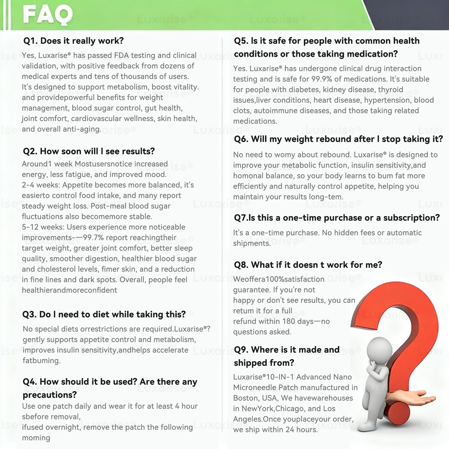 Uradna trgovina | 👩‍⚕️Luxarise® Moringa & Berberine 10-v-1 napredni nano mikroiglični obliž (enkrat dnevno, vidne spremembe v 7 dneh) ✅Debelost, sladkorna bolezen, apneja v spanju in težave s sklepi🥦